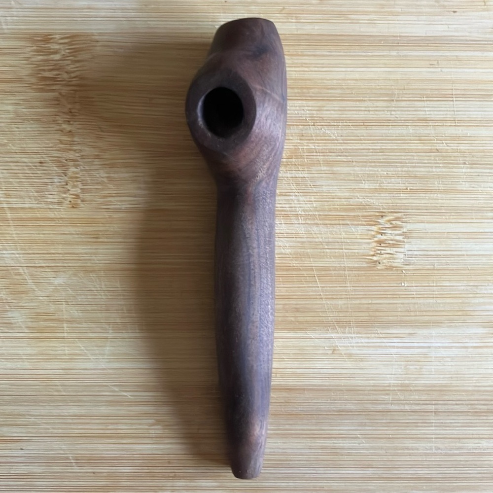 Handcrafted Pipe by The Bearded Buffalo - The Famous Ozark Mountain Folk Artist - Picture 3 of 4